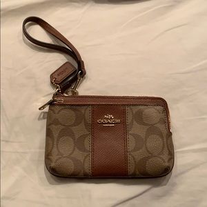 Coach wristlet wallet clutch